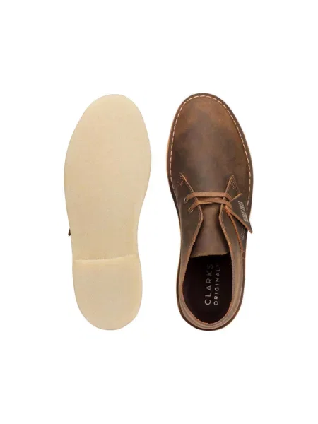 Púštne členkové topánky Clarks žltá