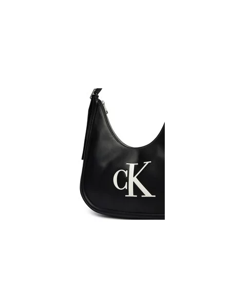 Calvin Klein Kabelka na rameno / biela čierna