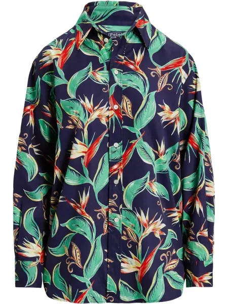 Polo Polo Ralph Lauren z twillu do kolan plisowane żółte