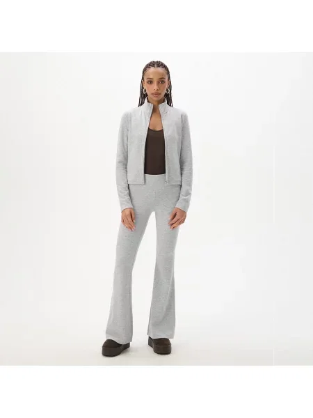 Cropp Розкльошені штани light grey сірі
