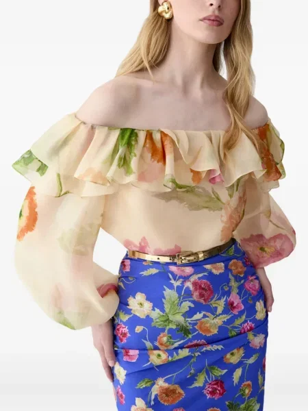 Топ Carolina Herrera с принт