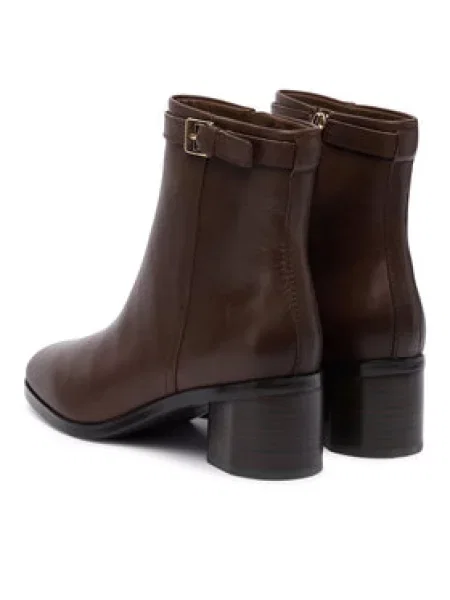 Škornji Tommy Hilfiger z zaponko rjava