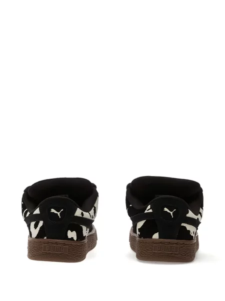 Sneakerși Puma Suede din piele de căprioară negru