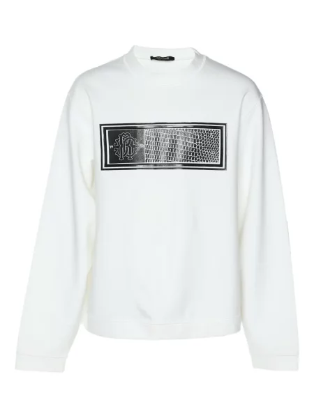 Mikina Roberto Cavalli bílá