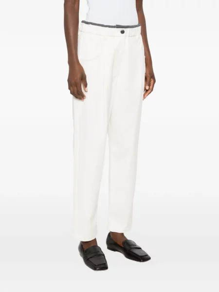 Pantaloni Brunello Cucinelli alb