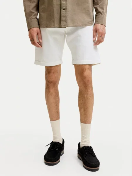 Jack & Jones Дънкови шорти Rick бял