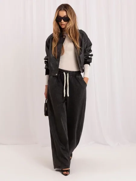Hlače Italy Moda crna