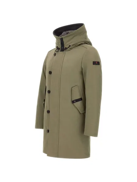 Geacă parka Peuterey cu blană verde