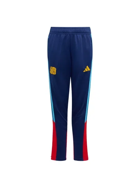 ADIDAS PERFORMANCE Παντελόνι φόρμας Lamine Yamal League μπλε νέον / σκούρο μπλε / χρυσοκίτρινο κόκκινο