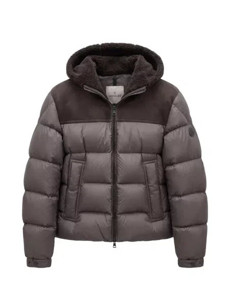 Geacă cu puf Moncler maro