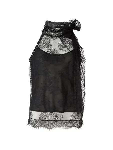 Top Pinko cu spatele deschis negru