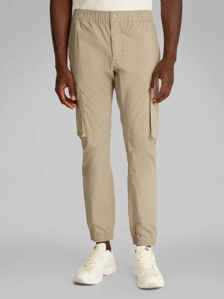 Nohavice Calvin Klein Jeans zelená