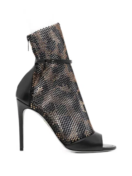 Sandale Rene Caovilla cu imagine cu model leopard negru