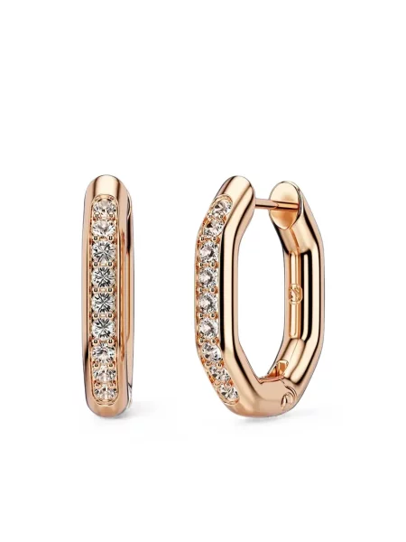 Cercei Swarovski roz