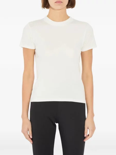 Tricou The Park cu decolteu rotund alb