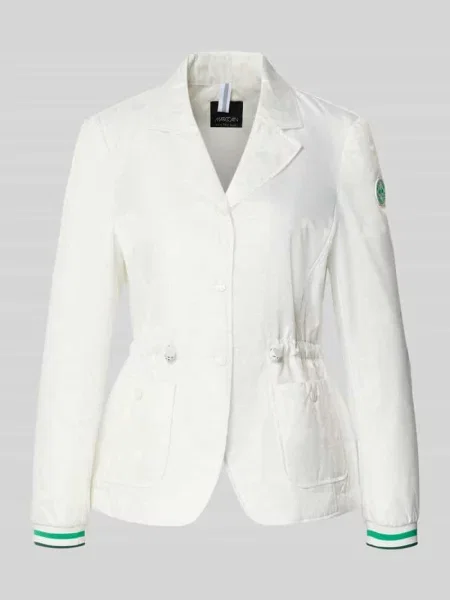 Żakiet o kroju regular fit z naszywanymi Marc Cain biała
