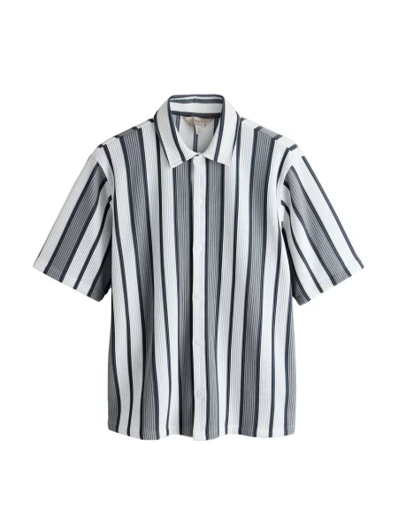 Next Košile tmavě zelená / černá bílá