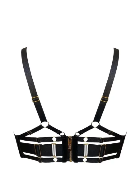 Sutien balconette Bordelle plasă negru