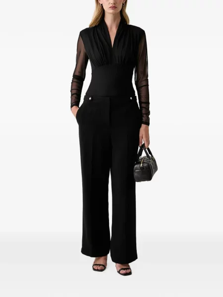 Pantaloni Dkny cu autograf negru