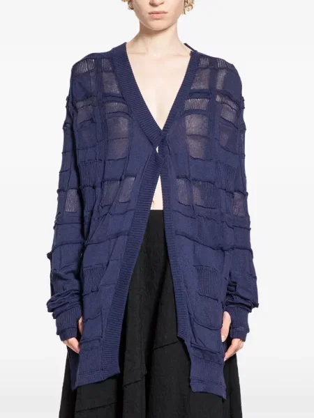 Kardigan Halos w kratę niebieski