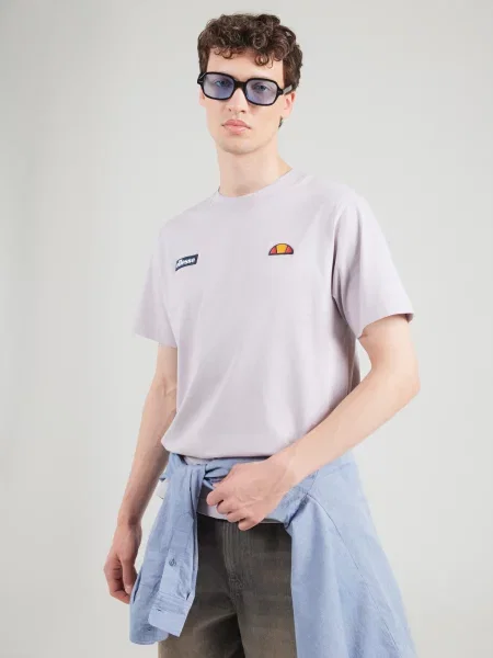 ELLESSE Tričko Floran modrá / svetlofialová / oranžová / ohnivo červená