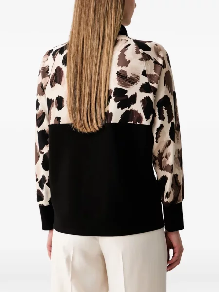 Top Joseph Ribkoff cu imagine cu model leopard negru