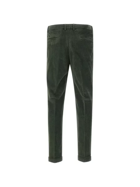 Pantaloni Devore de catifea cord verde