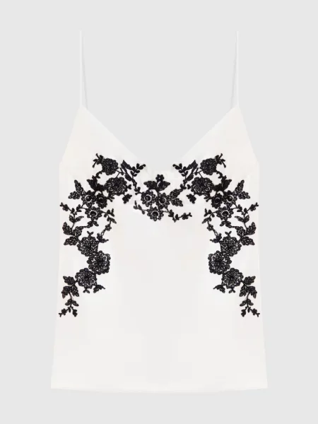 Топ з мереживом Ermanno Scervino білий