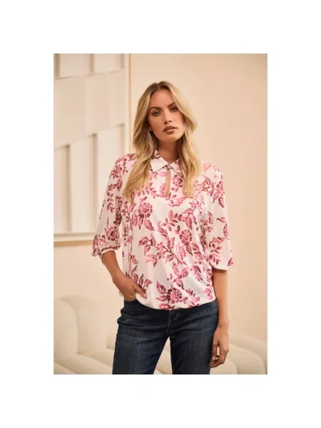 Bluzka Helena Hart z nadrukiem różowa
