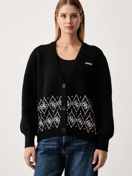 Guess cardigan pentru femei LILY negru