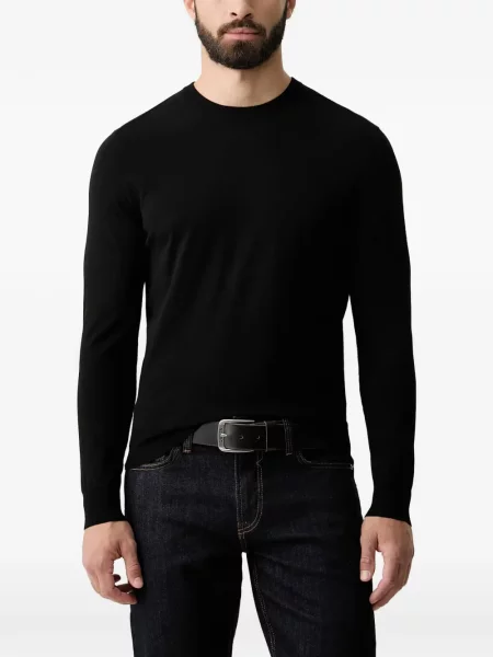 Pulover Guess cu decolteu rotund negru