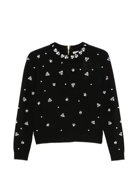 Svetr Alice + Olivia s perlami černý