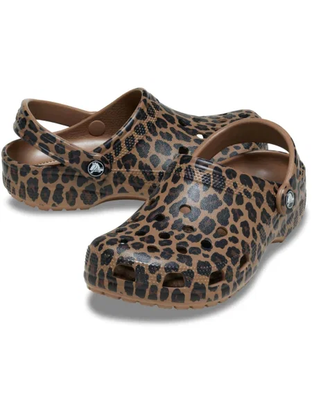 Crocs Šľapky Classic Animal Clog hnedá