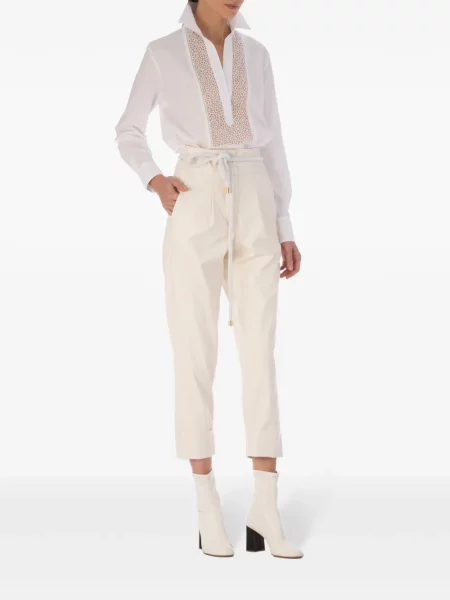Pantaloni Silvia Tcherassi alb
