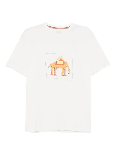 Tricou Paul Smith cu imagine alb