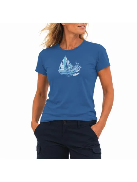 Koszulka żeglarska BEAT Sailin in Motion granatowa