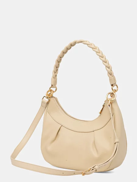 Love Moschino geantă de piele bej