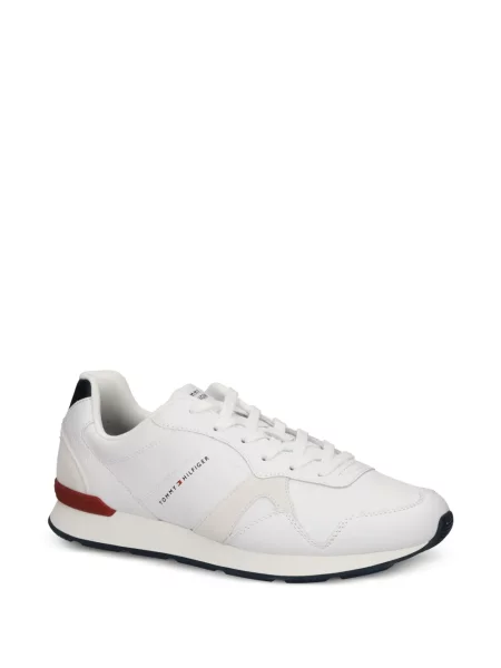 Sneakerși Tommy Hilfiger cu imagine alb
