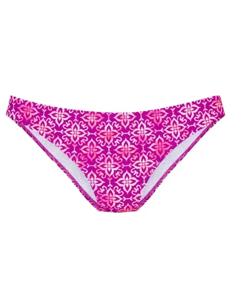 VIVANCE by LASCANA Slip costum de baie mov zmeură alb