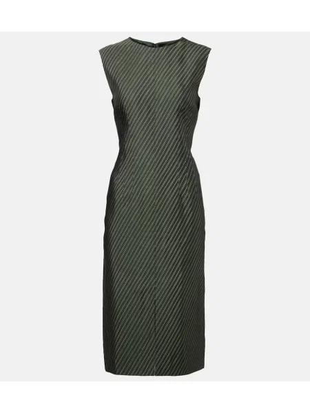 Rochie midi Dries Van Noten până la genunchi de costum verde