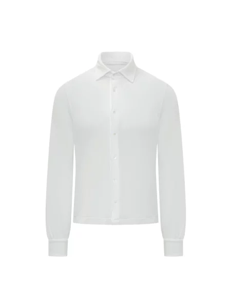 Długa koszula z długim rękawem Malo z długim rękawem biała