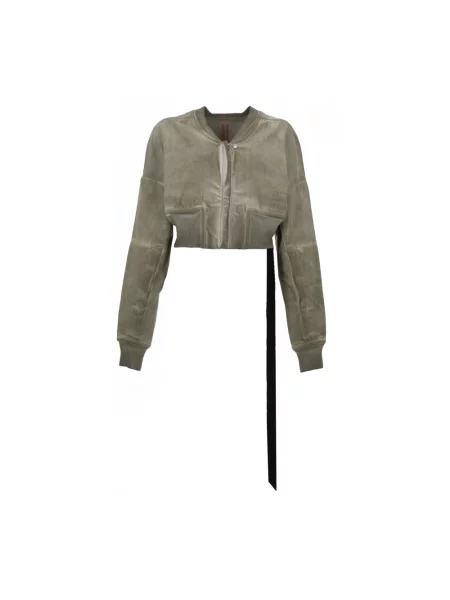 Kurtka Rick Owens o skróconej długości brązowa