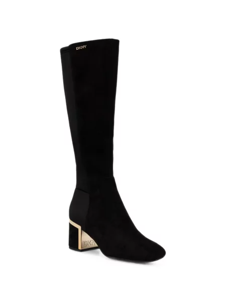 Cizme Dkny cu autograf negru