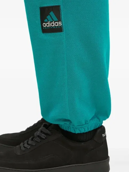 Ριγέ μισό φερμουάρ sneakers Adidas EQT σουέντ μαύρο