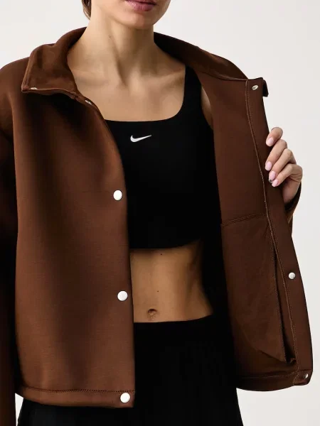 Nike Sportswear oversize kabát női modállal barna