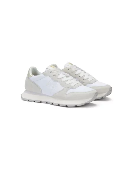 Sneakersy Sun68 skórzane białe