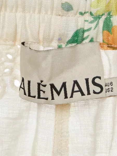 Pantaloni Alemais cu model floral cu imagine