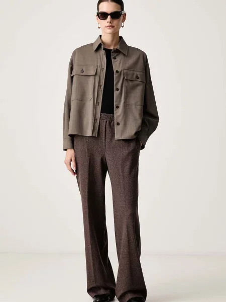 Weekend Max Mara сорочка з додаванням вовни WKDRADURA