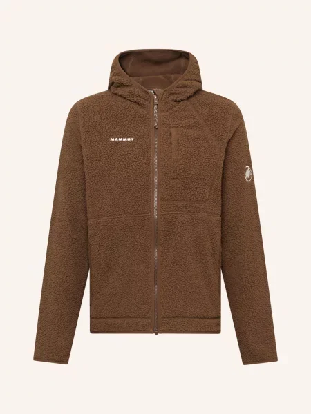 Mammut Bunda Z Plyšové Kožešiny Falera Pro Ml Hooded hnědá