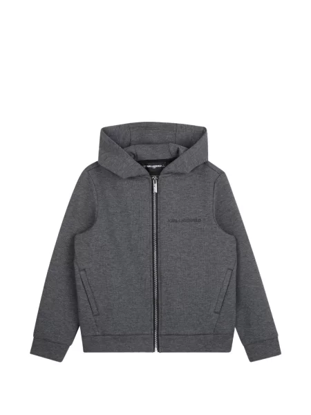 Bluza z kapturem dziecięca Karl Lagerfeld szara